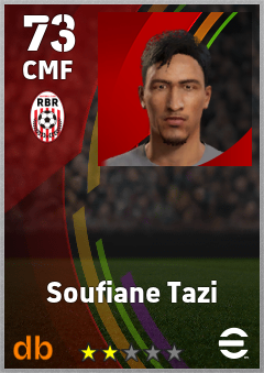 Soufiane Tazi — CMF, OVR 73, MAX 73
