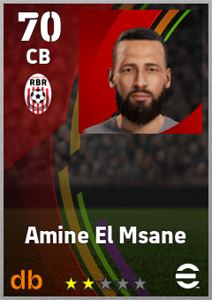 Amine El Msane — CB, OVR 70, MAX 70