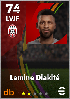 Lamine Diakité — LWF, OVR 74, MAX 74