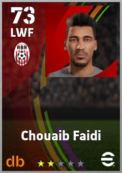 Chouaib Faidi — LWF, OVR 73, MAX 73