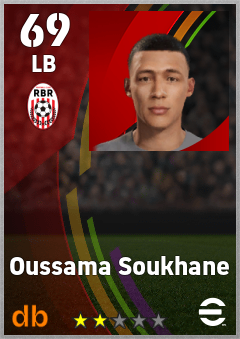 Oussama Soukhane — LB, OVR 69, MAX 69