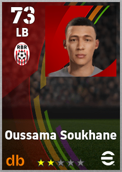 Oussama Soukhane — LB, OVR 73, MAX 73
