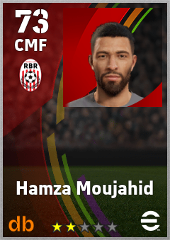 Hamza Moujahid — CMF, OVR 73, MAX 73