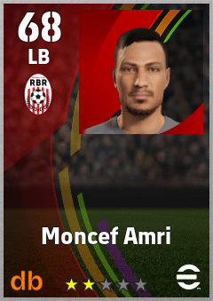 Moncef Amri — LB, OVR 68, MAX 68