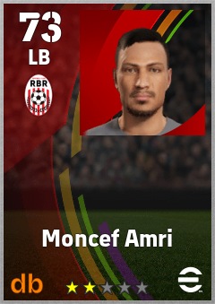 Moncef Amri — LB, OVR 73, MAX 73