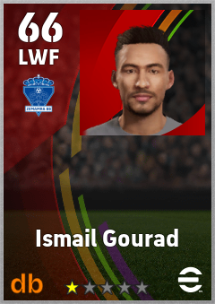 Ismail Gourad — LWF, OVR 66, MAX 66