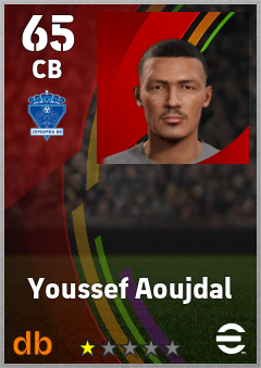 Youssef Aoujdal — CB, OVR 65, MAX 65