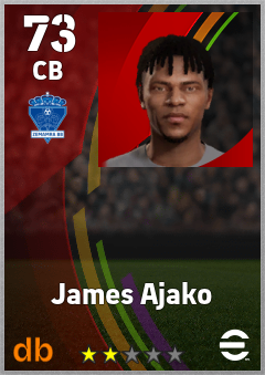 James Ajako — CB, OVR 73, MAX 73