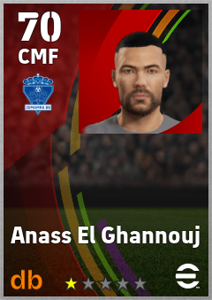 Anass El Ghannouj — CMF, OVR 70, MAX 70