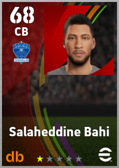 Salaheddine Bahi — CB, OVR 68, MAX 68