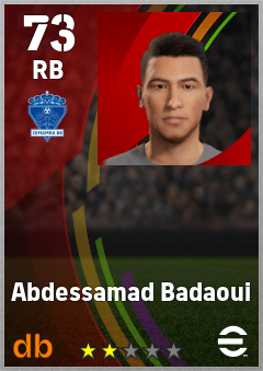 Abdessamad Badaoui — RB, OVR 73, MAX 73