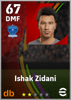 Ishak Zidani — DMF, OVR 67, MAX 67