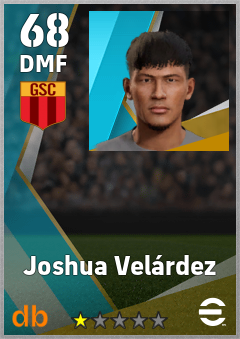 Joshua Velárdez — DMF, OVR 68, MAX 68