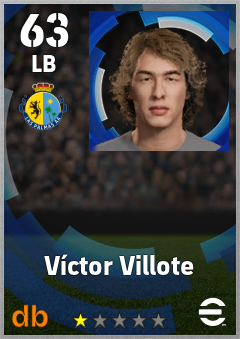 Víctor Villote — LB, OVR 63, MAX 63
