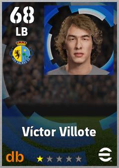 Víctor Villote — LB, OVR 68, MAX 68