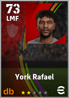 York Rafael — LMF, OVR 73, MAX 73
