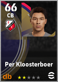 Per Kloosterboer — CB, OVR 66, MAX 66
