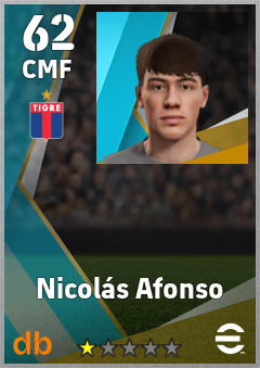 Nicolás Afonso — CMF, OVR 62, MAX 62