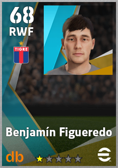 Benjamín Figueredo — RWF, OVR 68, MAX 68