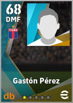 Gastón Pérez — DMF, OVR 68, MAX 68