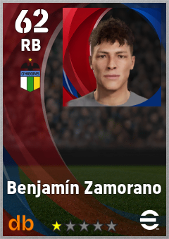 Benjamín Zamorano — RB, OVR 62, MAX 62