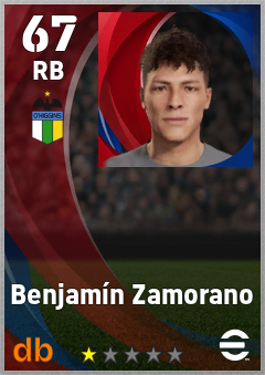 Benjamín Zamorano — RB, OVR 67, MAX 67