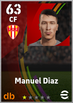 Manuel Diaz — CF, OVR 63, MAX 63