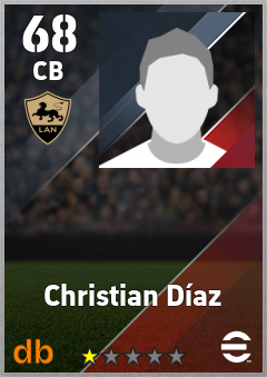 Christian Díaz — CB, OVR 68, MAX 68