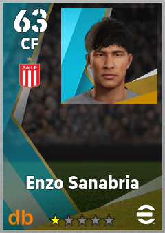 Enzo Sanabria — CF, OVR 63, MAX 63