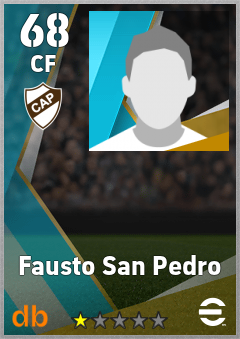 Fausto San Pedro — CF, OVR 68, MAX 68