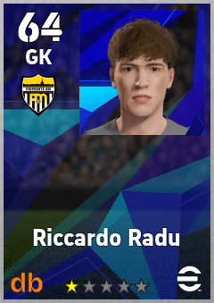 Riccardo Radu — GK, OVR 64, MAX 64