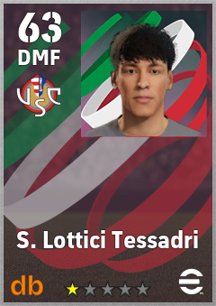 S. Lottici Tessadri — DMF, OVR 63, MAX 63
