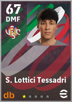 S. Lottici Tessadri — DMF, OVR 67, MAX 67