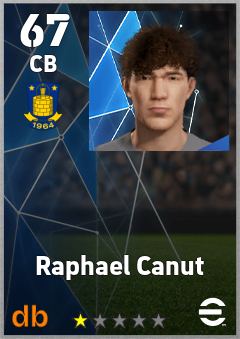 Raphael Canut — CB, OVR 67, MAX 67
