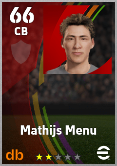 Mathijs Menu eFootball player card