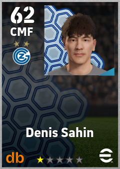 Denis Sahin — CMF, OVR 62, MAX 62