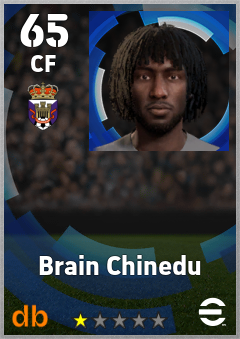 Brain Chinedu — CF, OVR 65, MAX 65