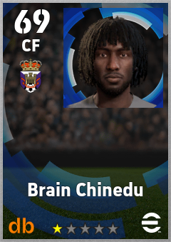 Brain Chinedu — CF, OVR 69, MAX 69