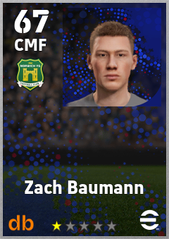 Zach Baumann — CMF, OVR 67, MAX 67