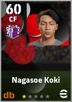 Nagasoe Koki — CF, OVR 60, MAX 60