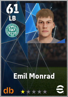 Emil Monrad — LB, OVR 61, MAX 61