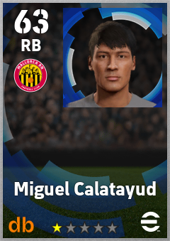 Miguel Calatayud — RB, OVR 63, MAX 63