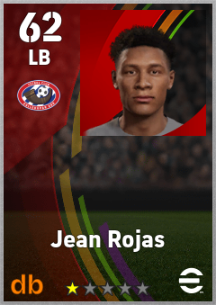Jean Rojas — LB, OVR 62, MAX 62