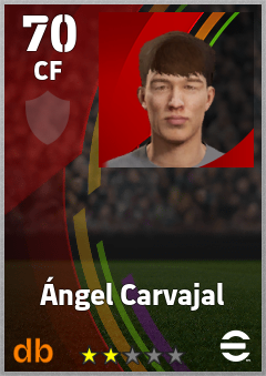 Ángel Carvajal — CF, OVR 70, MAX 70