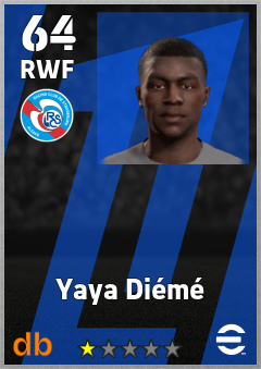 Yaya Diémé — RWF, OVR 64, MAX 64