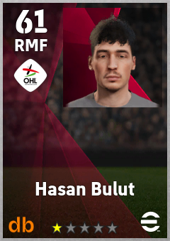Hasan Bulut — RMF, OVR 61, MAX 61