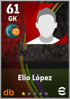 Elio López — GK, OVR 61, MAX 61