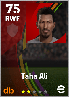 Taha Ali — RWF, OVR 75, MAX 75