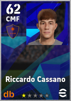 Riccardo Cassano — CMF, OVR 62, MAX 62