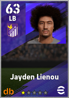 Jayden Lienou — LB, OVR 63, MAX 63